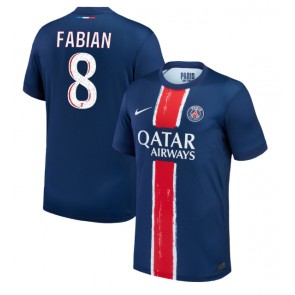 Billiga Paris Saint-Germain Fabian Ruiz #8 Hemmatröja 2024-25 Kortärmad